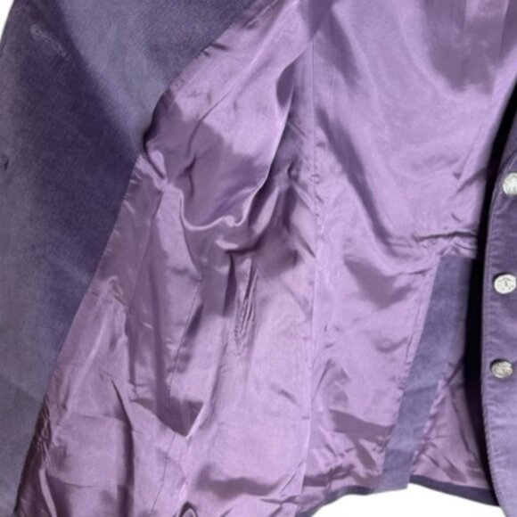 Brooks Brothers 346 Milano fit purple corduroy women's blazer size 2 - Picture 10 of 11